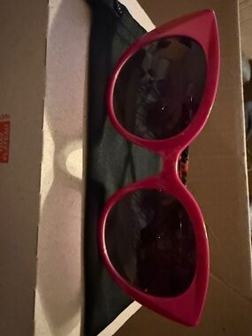 Betsey Johnson Pink Cat Eye Sunglasses